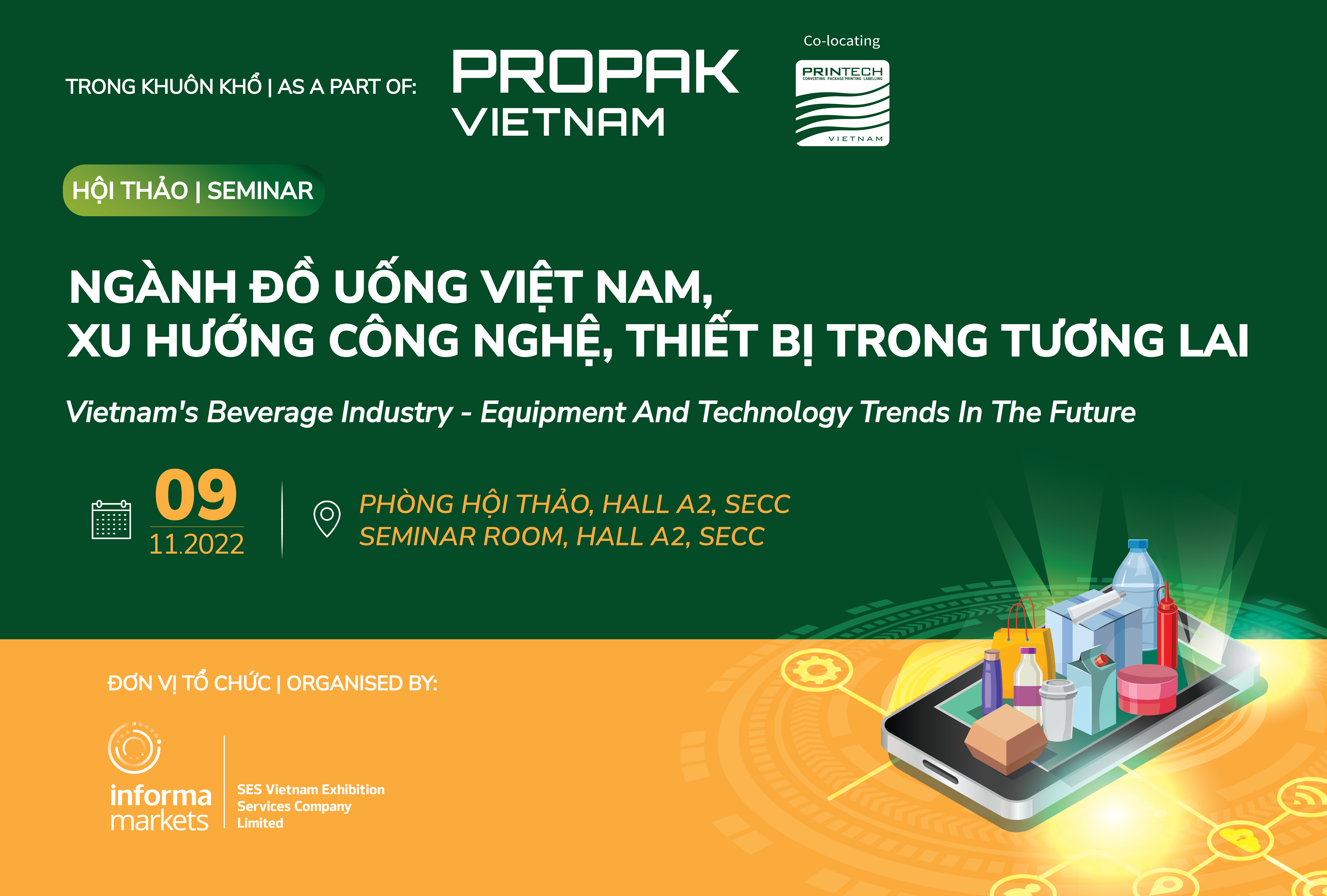 [Seminar] “Vietnam’s Beverage Industry – Equipment And Technology Trends In The Future”