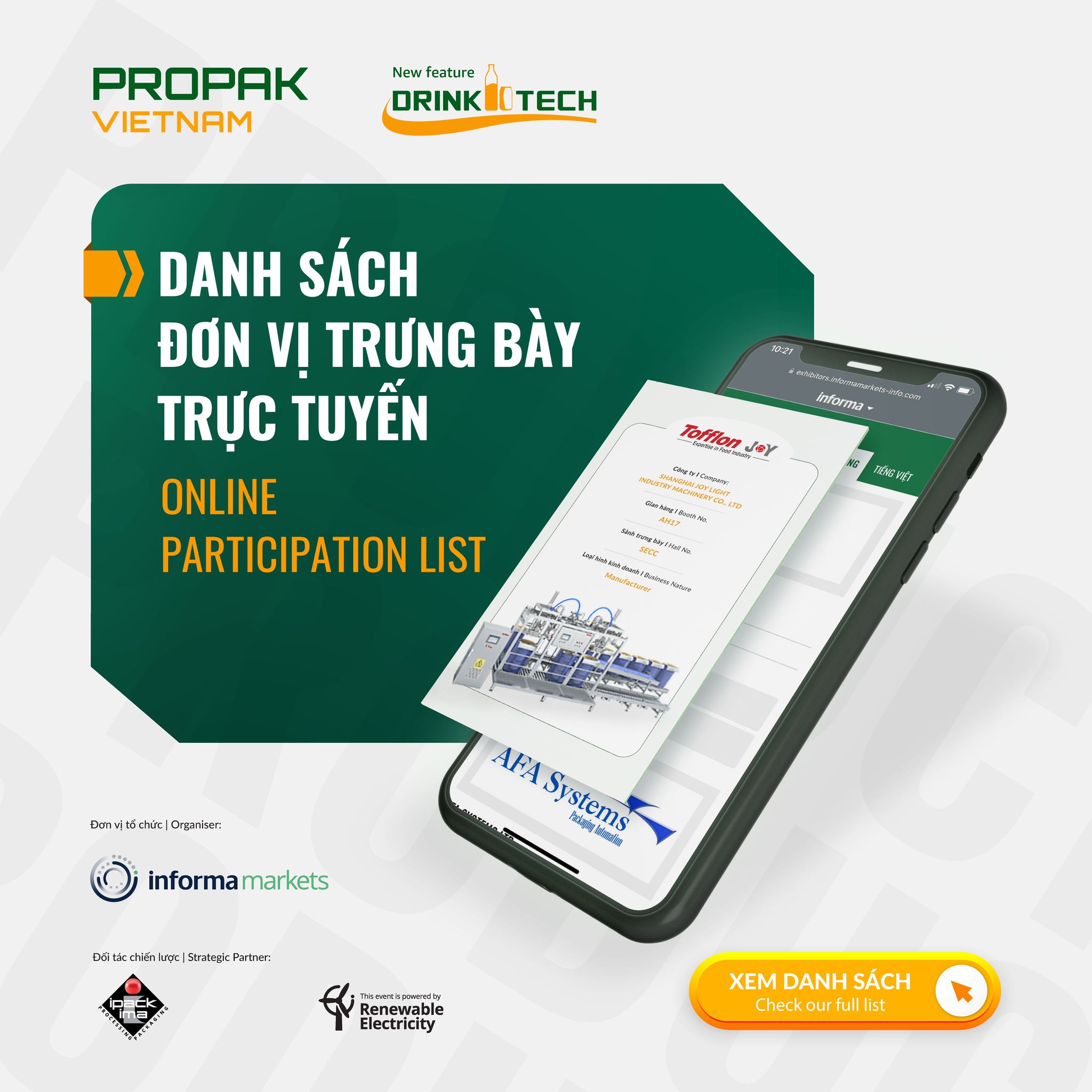 Danh sách đơn vị trưng bày năm 2025