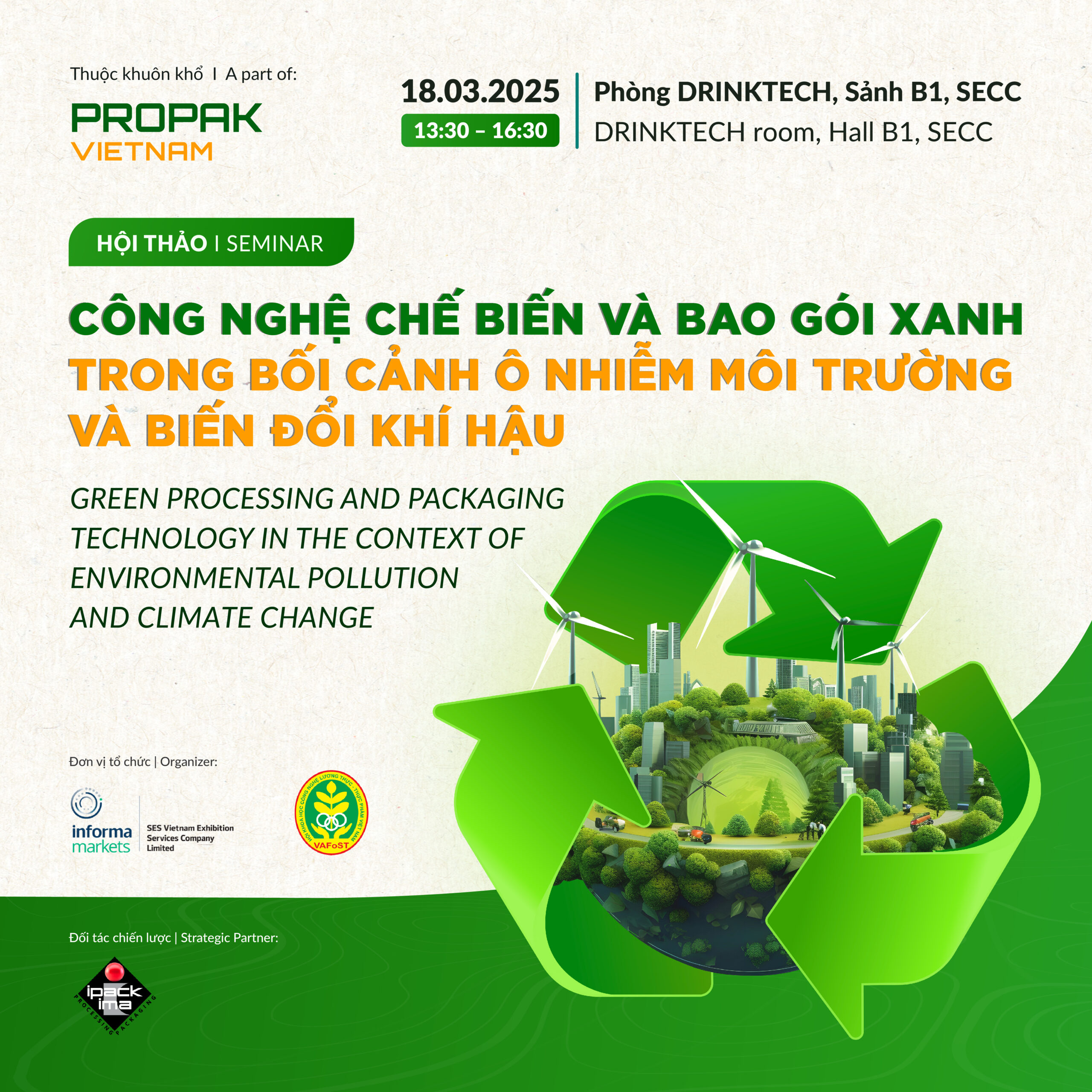 GREEN PROCESSING AND PACKAGING TECHNOLOGY IN THE CONTEXT OF ENVIRONMENTAL POLLUTION AND CLIMATE CHANGE